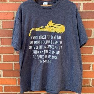 I didn’t choose the band life, the band life crawled from hell shirt- XL unisex